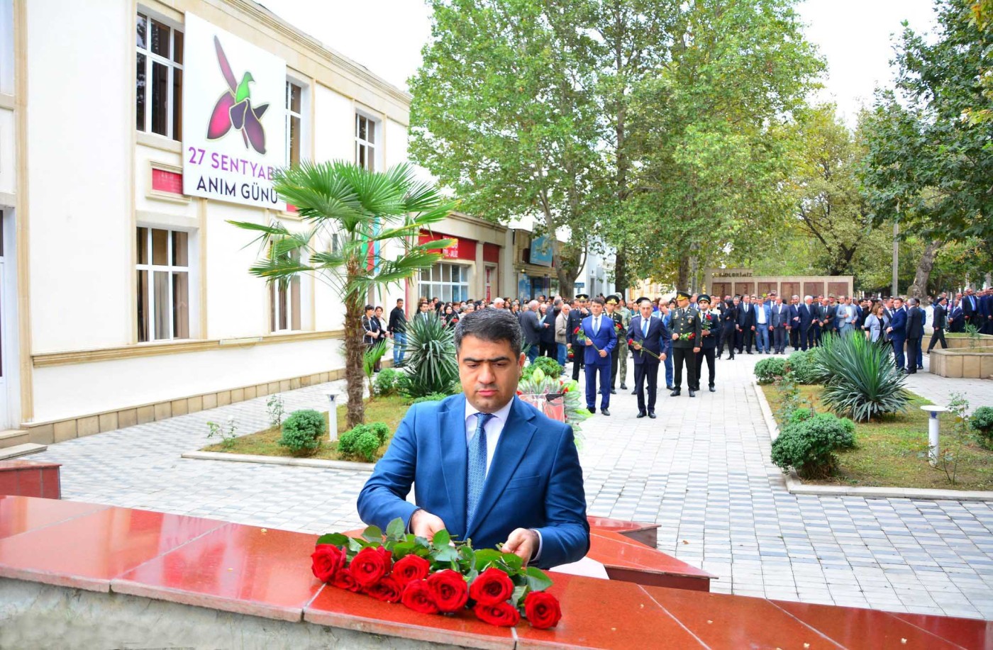 Anım Günü ilə bağlı Ağstafada tədbirlər keçirilib - FOTOLAR